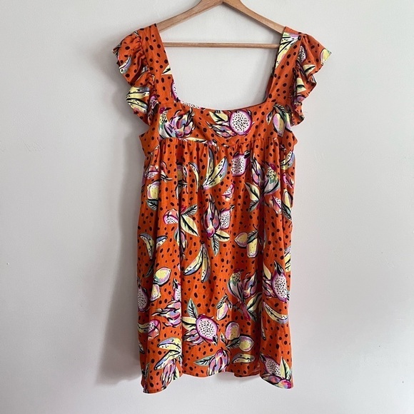 NWOT Kourt Aria Seasonal Linen Blend Mini Dress - Picture 5 of 9